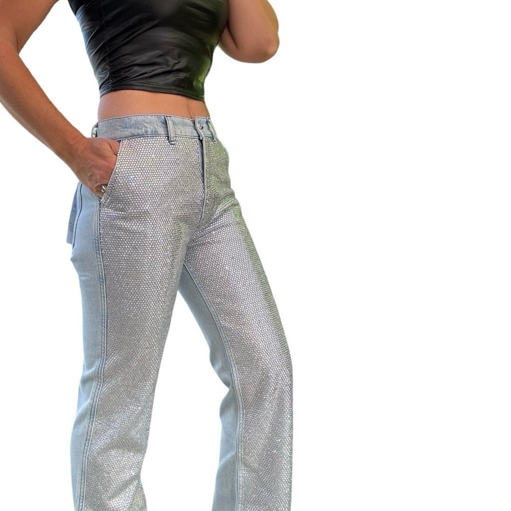 FRAME Atelier Le Jane Crystal Jeans SIZE 27 - Picture 5 of 13
